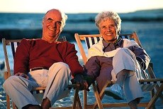 Foto eines Rentnerpaares