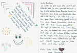 Foto zeigt Brief von Josephine an Senioren