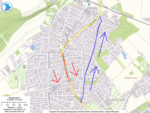 Plan Einbahnstraßenregelung Hauptstraße Eichenau