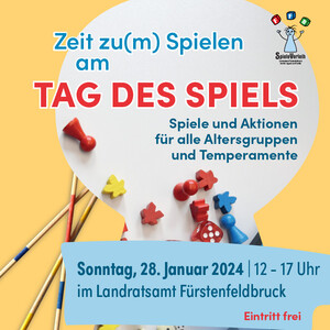 Plakat zum Tag des Spiels.