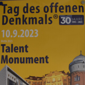 Plakat Tag des offenen Denkmals.