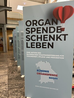 Stellwand mit Text zur Ausstellung.