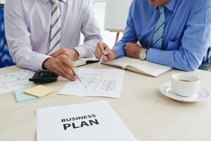 Beispielfoto eines Businessplans