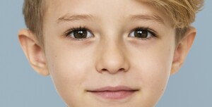 Dekorfoto Kopf eines Jungen