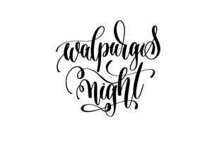 Schriftzug Walpurgisnacht