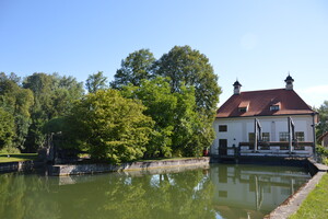 Wasserkraftwerk am Olchinger Mühlbach.