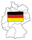 Zeichung: Karte Deutschland