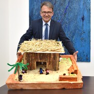 Foto mit Landrat Thomas Karmasin