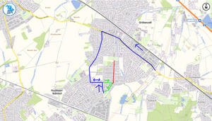 Straßenplan von Gröbenzell