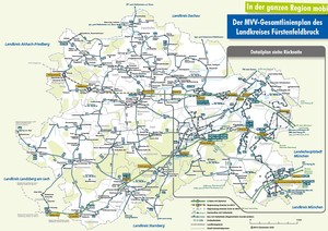Karte des Busliniennetzes im Landkreis Fürstenfeldbruck
