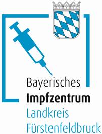 Logo des Impfzentrums mit Spritze.