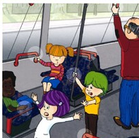 Bild zeigt Kinder im Bus