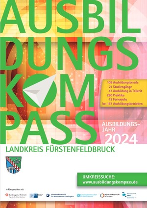 Deckblatt des Ausbildungskompasses 2023/2024.